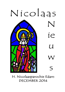 nicolaas nieuws - Heilige Nicolaas Parochie