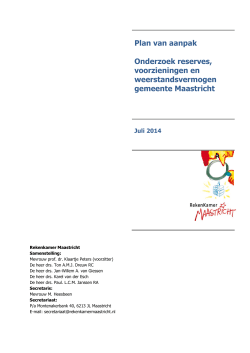 Download Plan van aanpak Reserves, voorzieningen en