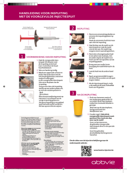 HanDleiDinG vOOr inspuitinG met De