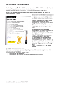 Het voorkomen van dieseldiefstal