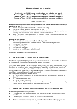 de bijsluiter injectieflacon