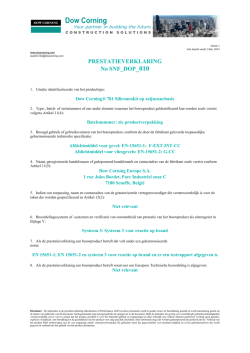Dow Corning&reg; 781 Siliconenkit op azijnzuurbasis