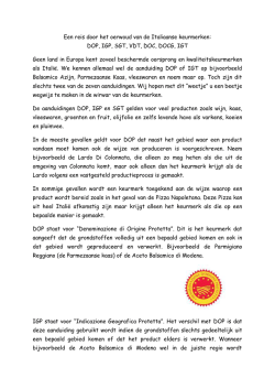 Een reis door het oerwoud van de Italiaanse keurmerken: DOP, IGP