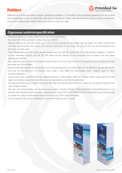 Informatiesheet Folders ()