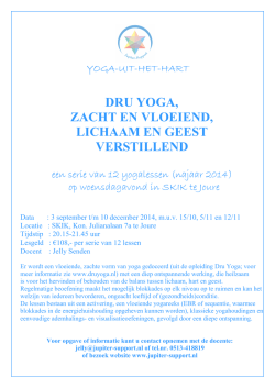 YOGA-flyer SKIK Joure najaar 2014 - Jupiter