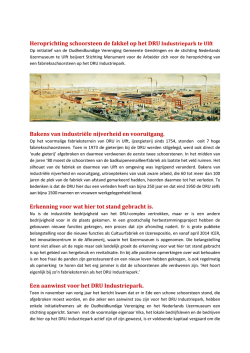 Heroprichting schoorsteen de fakkel op het DRU Industriepark te Ulft