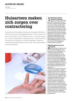 Huisartsen maken zich zorgen over contractering