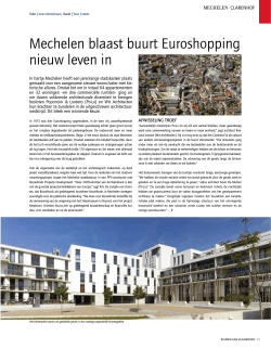 Mechelen blaast buurt Euroshopping nieuw leven in