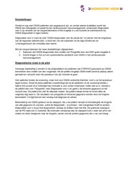 Doelstellingen en diagnostische route in de pilot