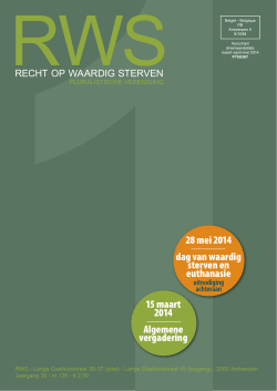 1ste kwartaal 2014, 31° jaargang nr. 136, maart 2014