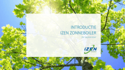 Infomoment zonneboiler