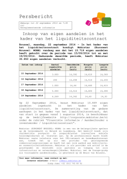 Inkoop van eigen aandelen