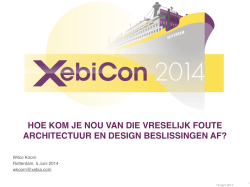 Slides - XebiCon 2014