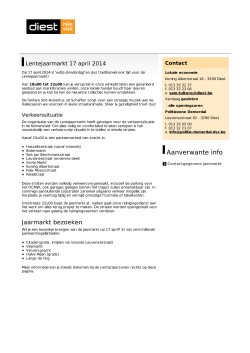 Lentejaarmarkt 17 april 2014