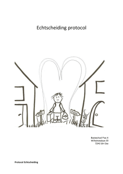 Echtscheiding protocol concept