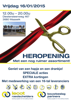 HEROPENING - Raedschelders