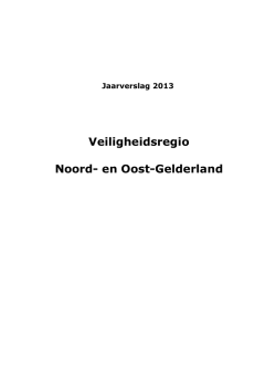 Jaarstukken VNOG - Jaarverslag 2013 (14ini01231)