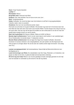 Interview Tanja Terpstra-Spoelder augustus 2011