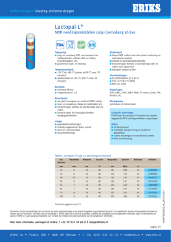 Rubber voedingsslang Lactopal-L NBR voedingsmiddelen