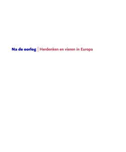 Herdenken en vieren in Europa (2013)