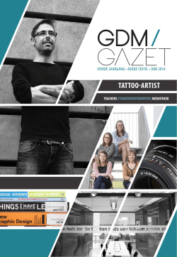 Download hier de GDM-gazet, gemaakt door studenten.