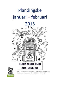 Plandingske januari – februari 2015