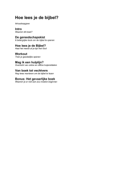Gratis eerste hoofdstuk (pdf)
