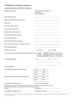 Inschrijfformulier VoornePutten Uizendbureau.