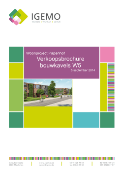 Infobrochure - Woonproject Papenhof Mechelen