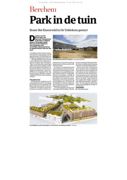GVA - eerstesteenlegging Het Klaverveld - 13-06-2014