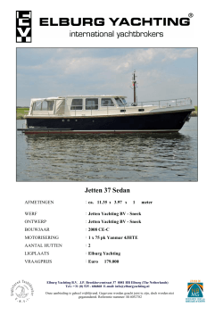 Jetten 37 Sedan - Elburg Yachting
