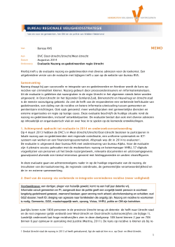 Evaluatie Nazorg ex-gedetineerden regio Utrecht