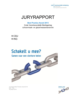 Juryrapport - CSU en ING - Code Verantwoordelijk Marktgedrag