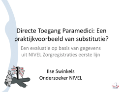 Directe toegang paramedici: een praktijkvoorbeeld van