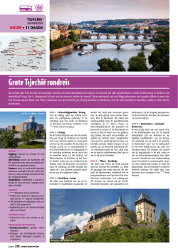 Grote Tsjechi&euml; rondreis