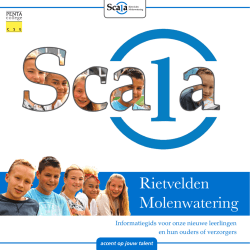 Informatieboekje voor ouders - PENTA college CSG Scala Rietvelden