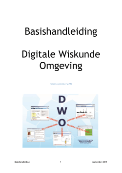 Basishandleiding DWO (versie september 2014, pdf)