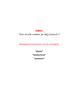 Informatieboekje coaches en managers