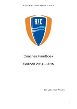 Coaches Handboek 2014-2015