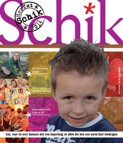 Herfsteditie participatiemagazine SCHIK