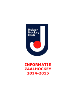HHC Zaalhockey Info 2014-2015