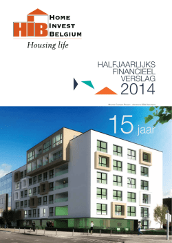 Halfjaarverslag op 30/06/2014