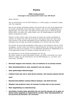 Petitie - SP Zoetermeer