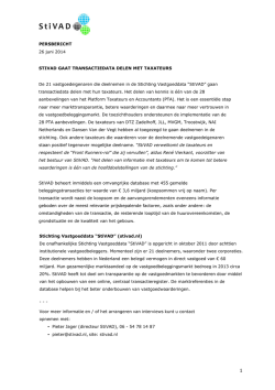 Het volledige persbericht.