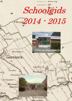 Schoolgids 2014-2015 - Prinses Beatrix Loppersum / De Wilgenstee