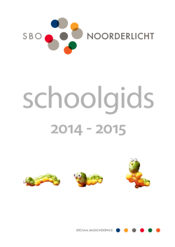 Schoolgids SBO Noorderlicht 2014-2015