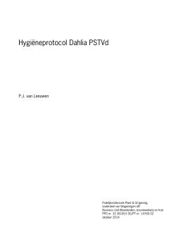 14760 Eindverslag Hygiëneprotocol Dahlia PSTVd