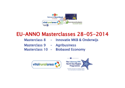 EU–ANNO Masterclasses 28-05-2014