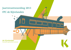 Jaarverantwoording 2013 FPC de Kijvelanden