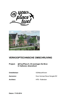 Technische Omschrijving At Your Place Two